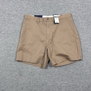 Polo Ralph Lauren Shorts Mens Size 32 Brown Stretch Classic Fit Chino Preppy NEW